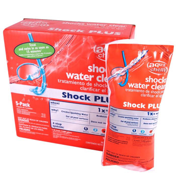 Aqua Chem 5-Pack Shock Plus Water Clarifier for Swimming Pools