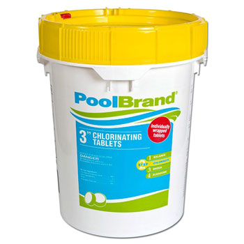 Pool Brand 3-Inch Swimming Pool Chlorine Tablets