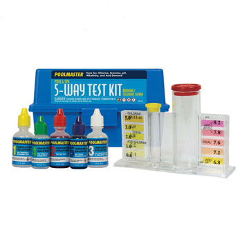 Poolmaster 22260 5-Way Swimming Pool or Spa Water Chemistry Test Kit